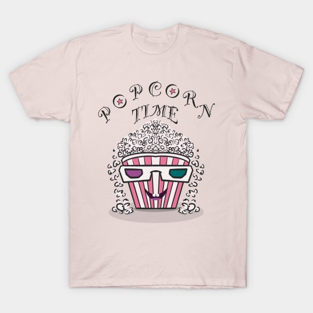 Popcorn Time T-Shirt by Xatutik-Art